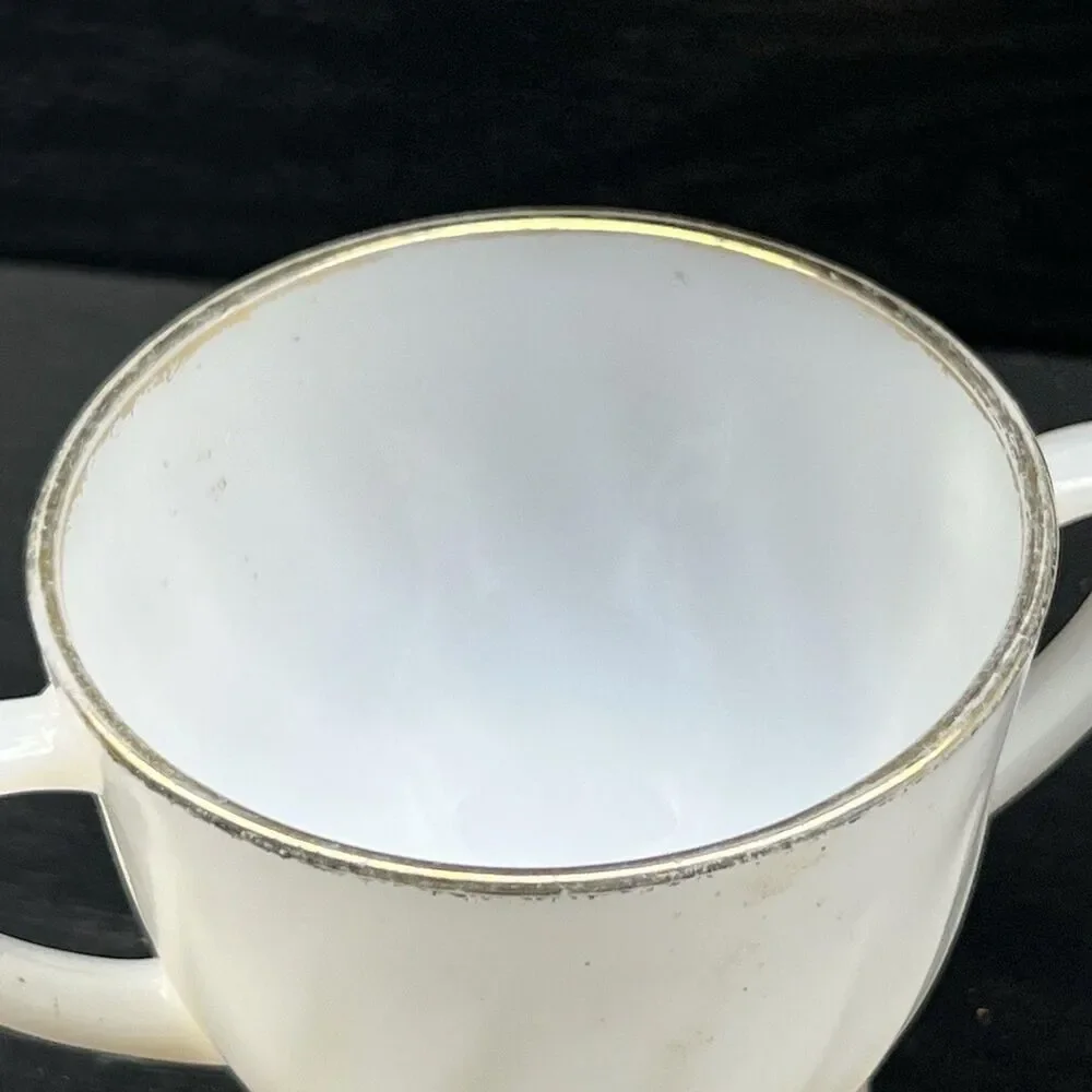 Sugar Bowl & Creamer Set by Anchor Hocking, Vintage ~ MCM 1960s